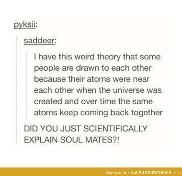 Scientifically explaining soul mates