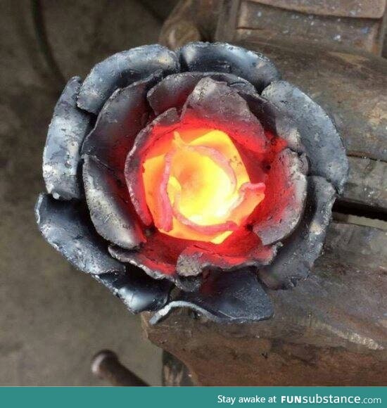 Metal rose