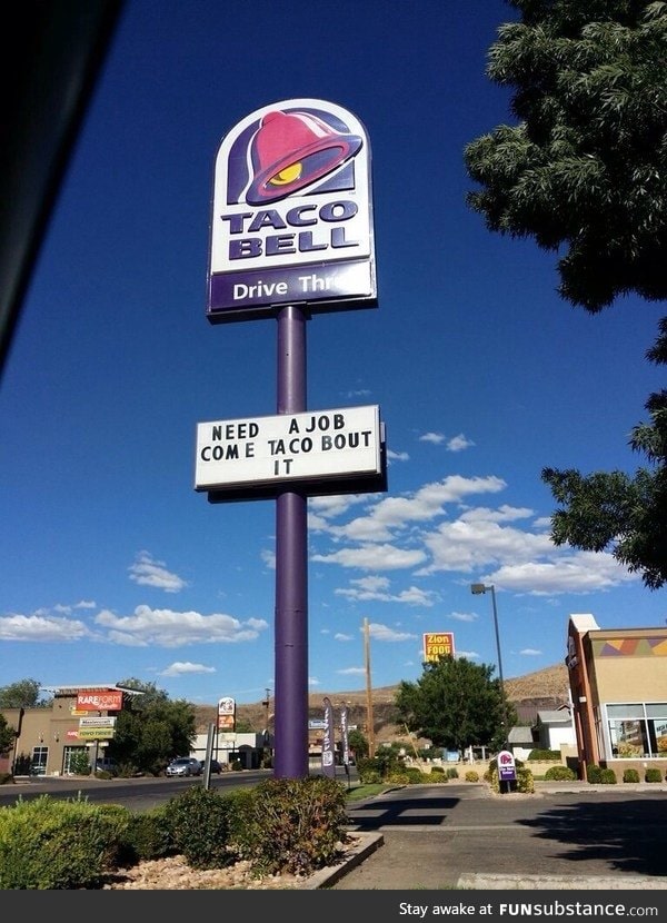 Taco bell job ad