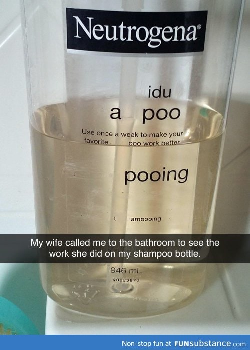 Shampoo bottle