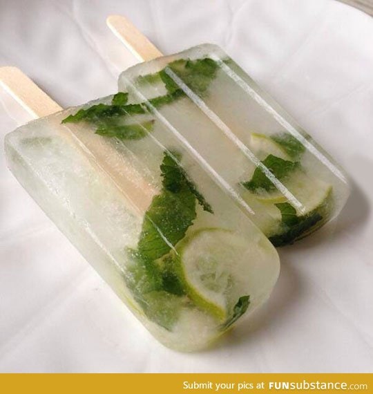 Mojito popsicles