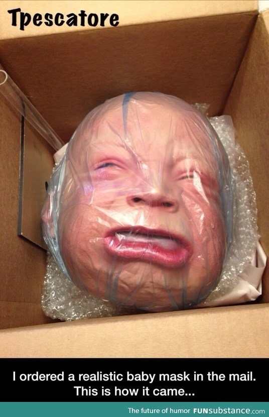 Realistic baby head