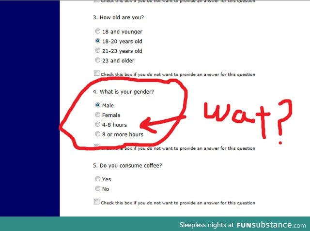 Male? Female? 8 hours? I can't tell the difference