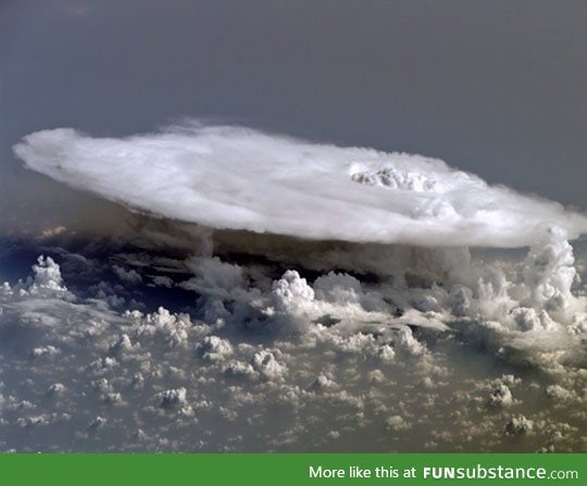 Storm over ocean