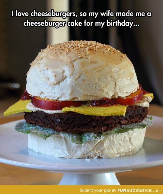 Cheeseburger cake