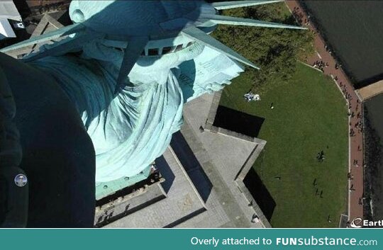 statue of liberty selfie