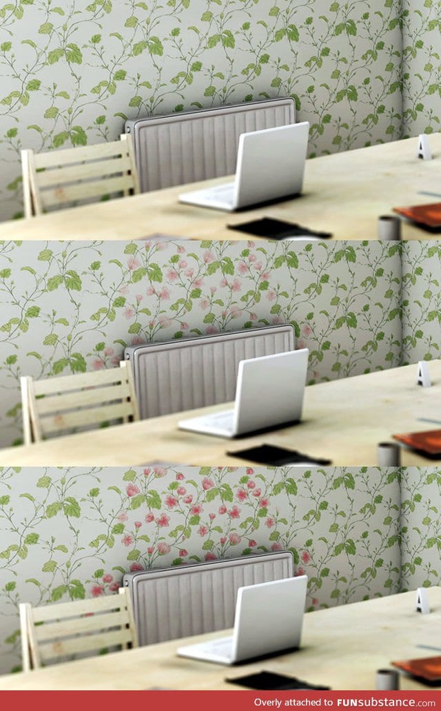 Heat sensitive wallpaper