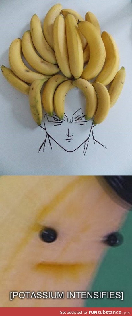 Vegeta is going bananas