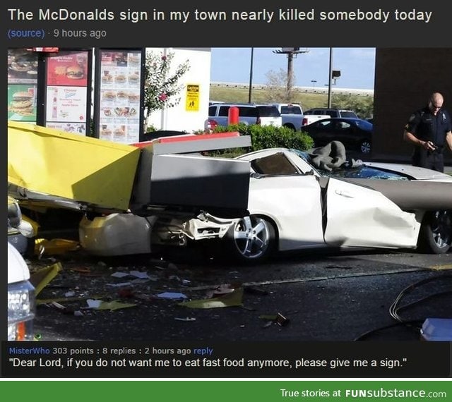 I guess he is not lovin' it