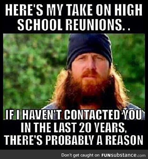 My take on high school reunions