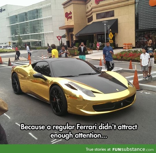 Because a regular Ferrari is too mainstream