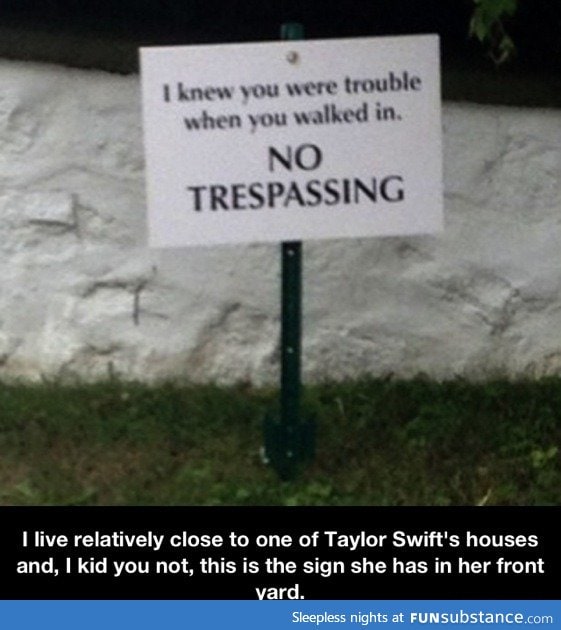 No trespassing