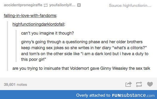 The Voldemort sex talk