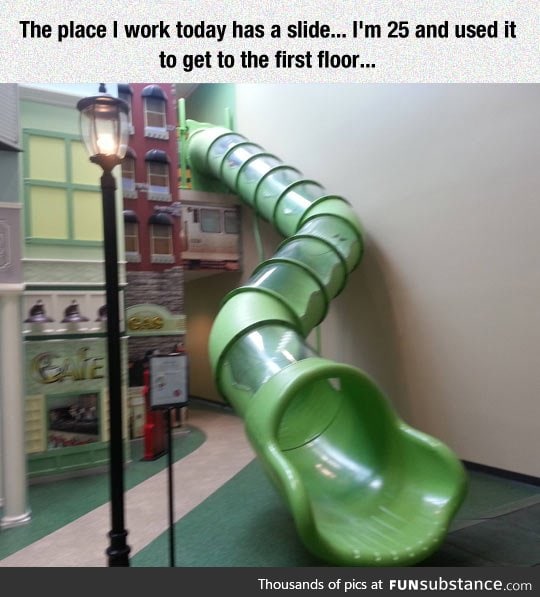 Never too old for a slide