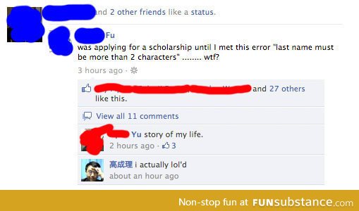 Asain cant get a scholarship