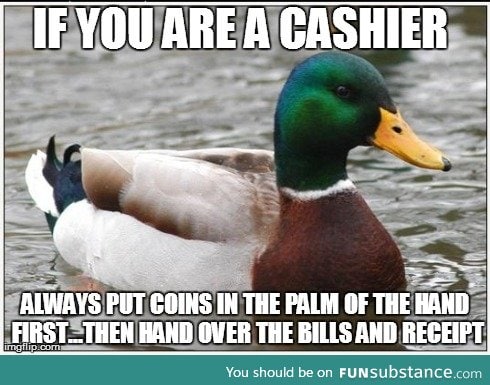 Attention cashiers