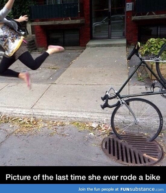 Last time riding a bike