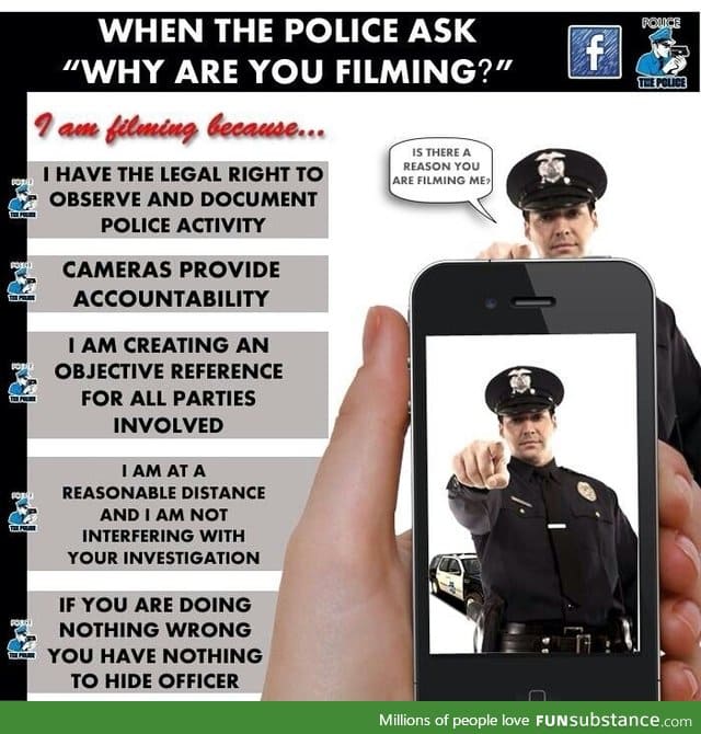 When the police ask you why you are filming