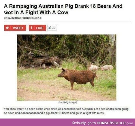 This only happens in australia