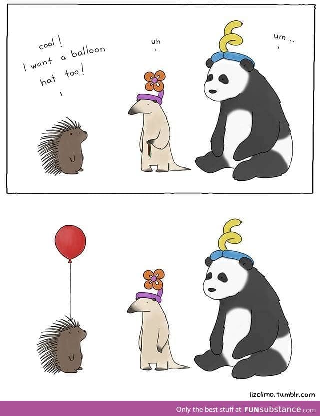 Balloon hats