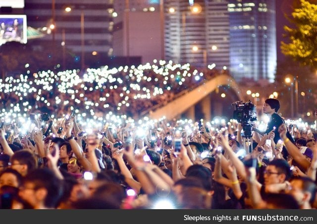 The atmosphere at the protests in Hong Kong is incredible