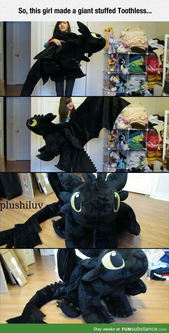 Stuffed toothless