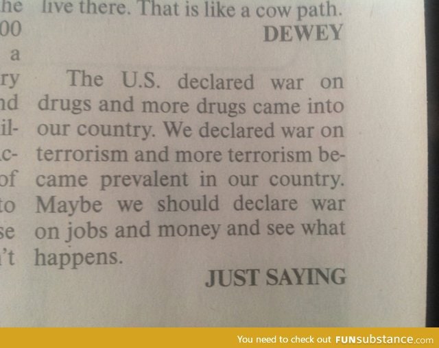 USA should declare war on jobs