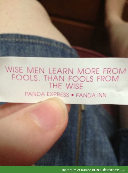 One of the wisest things I've ever read from a cookie