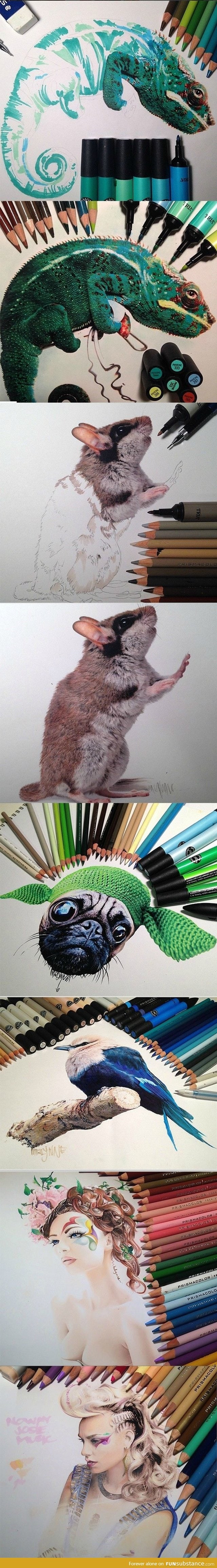 Photorealistic drawing skills