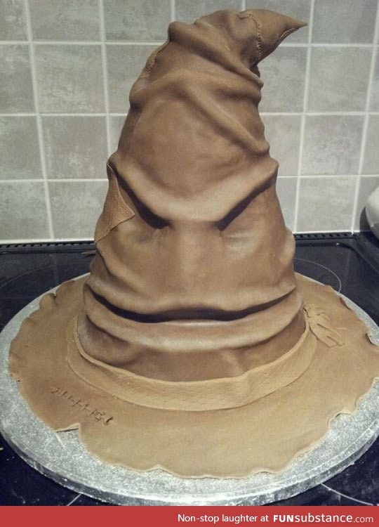 Sorting hat birthday cake