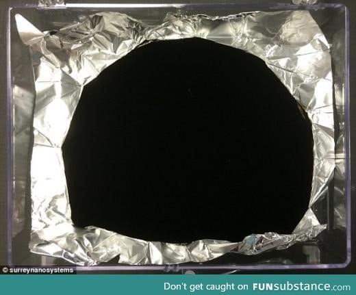 Darkest material ever made by men- vantablack