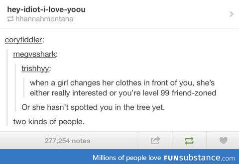 guys be like "damn, tree-zoned again"