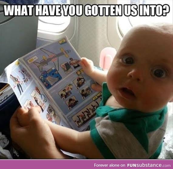 Baby on plane