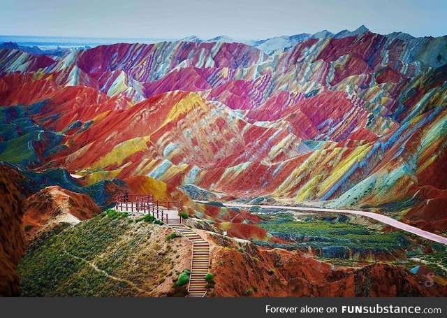 The Rainbow Mountains are China's secret geological wonder