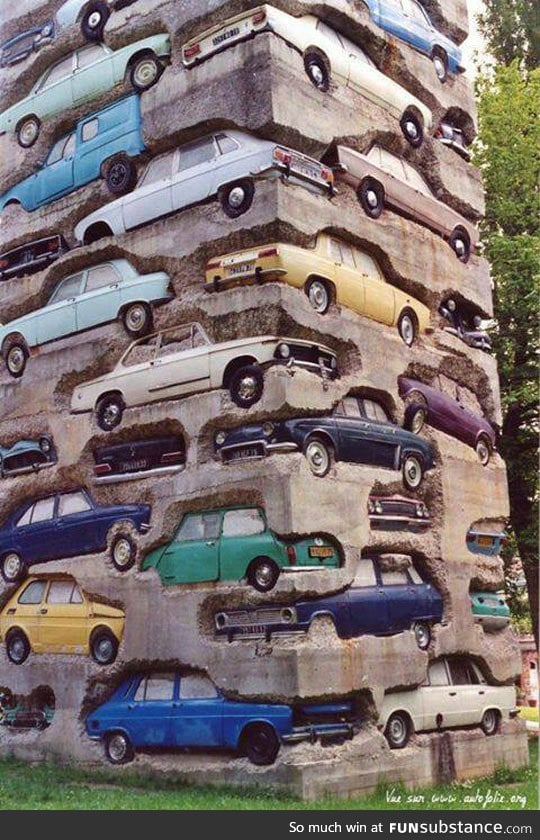 Amazing art with cars and cement