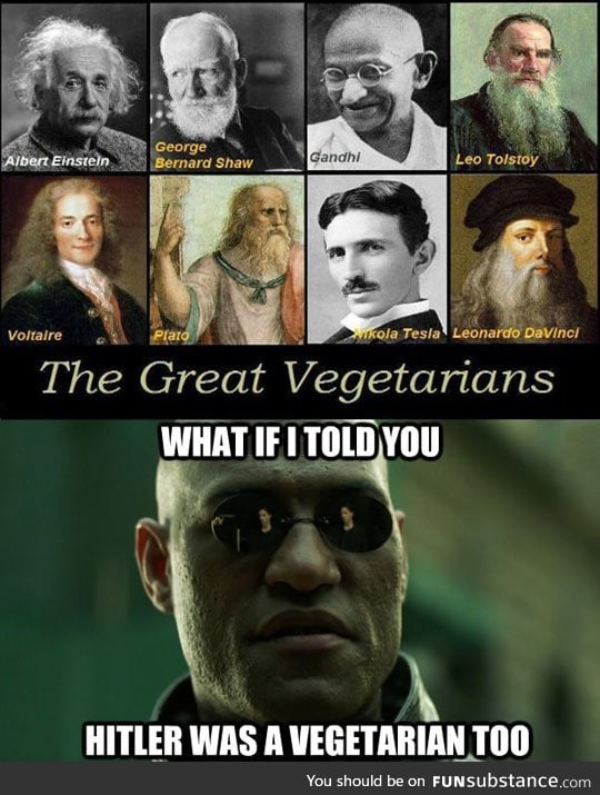 There you go vegetarians