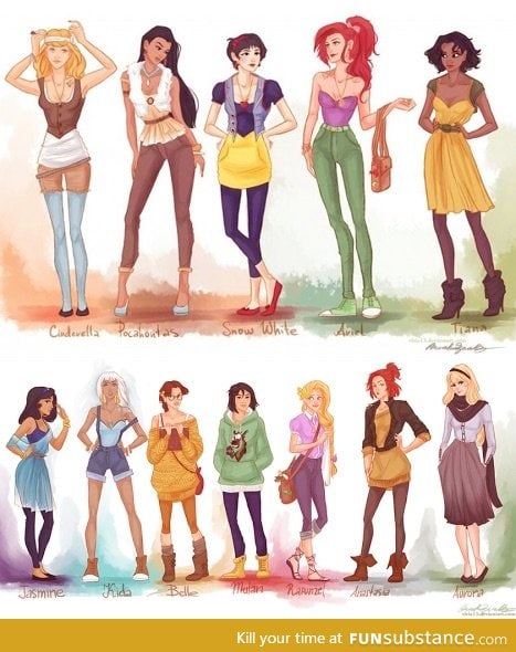 Modern day Disney Princesses