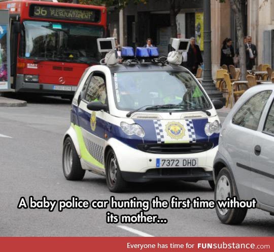 Baby police car