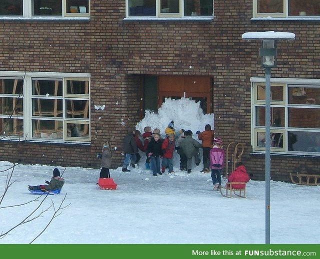 Kids working together to create eternal recess