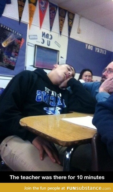 Sleeping in class