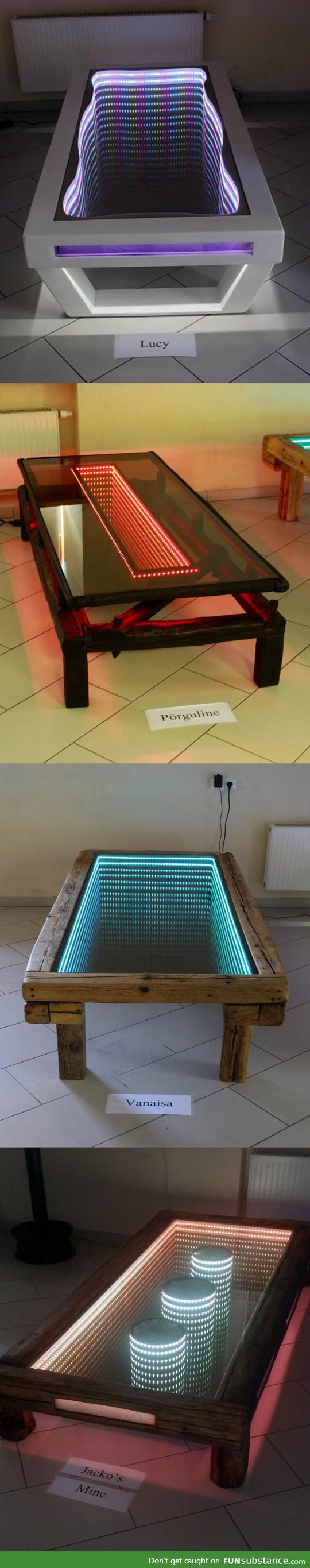 Handmade infinity tables