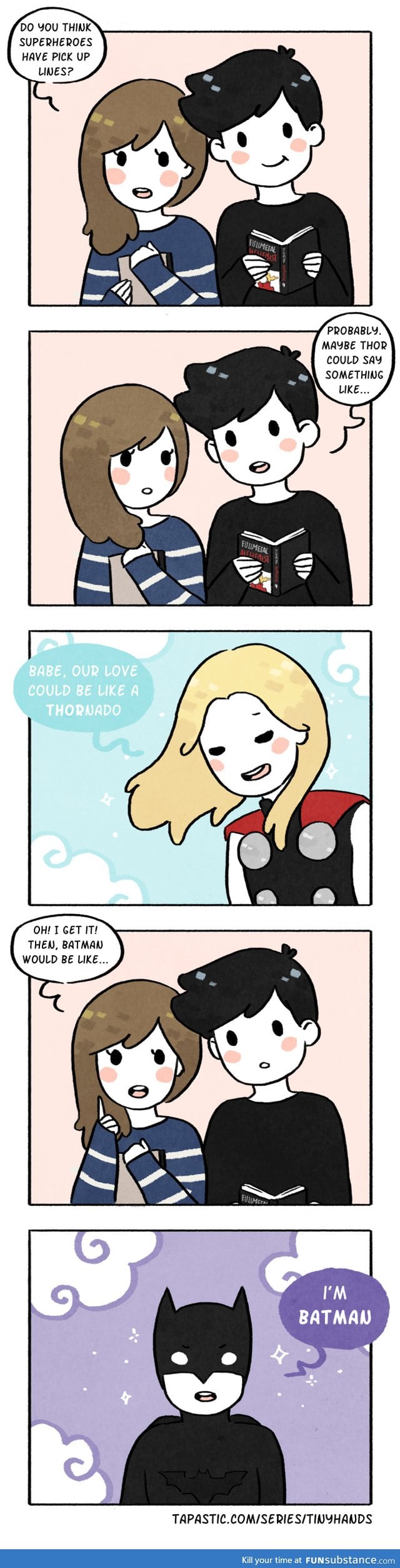 Superhero Pickup Lines.