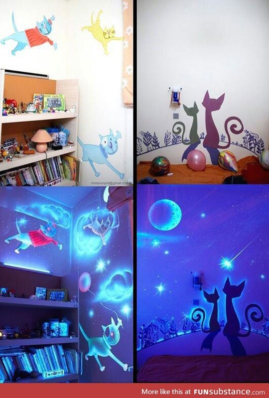 Glowing wall decor