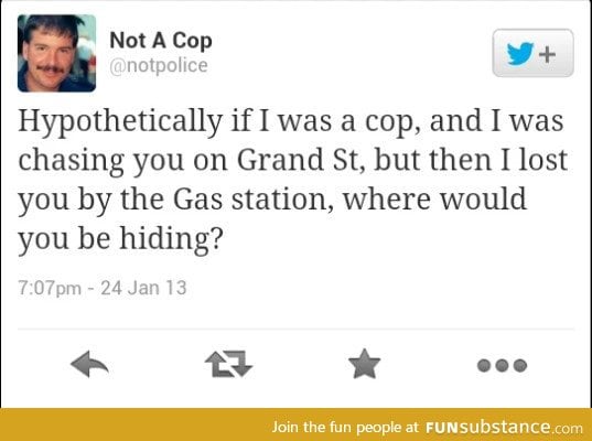 Not a cop