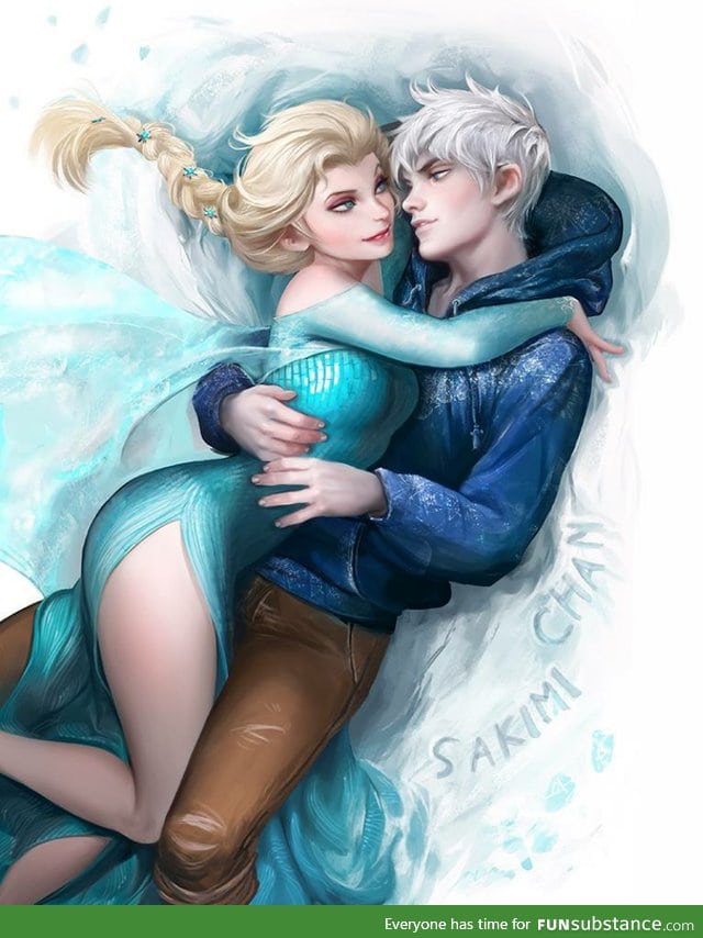 Elsa and Jack (by sakimi chan)