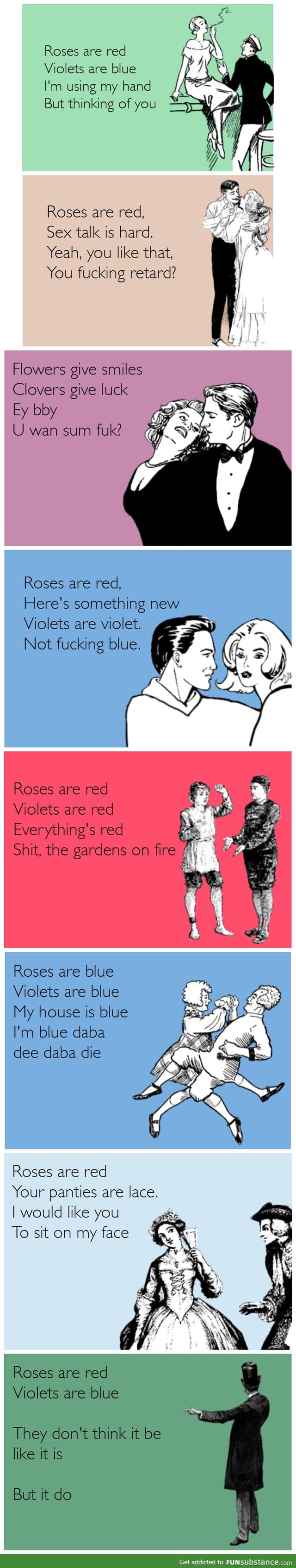 Roses are red