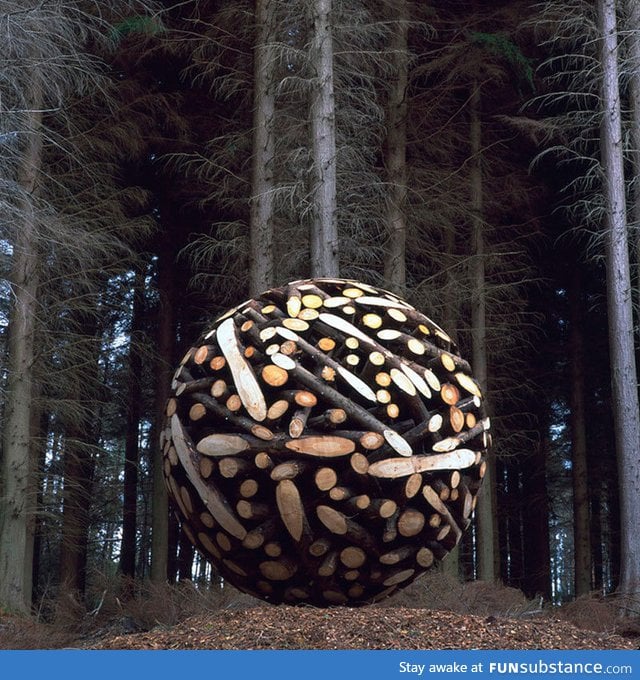 Wood sphere