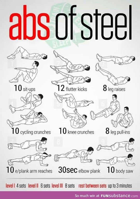 How to get abs of steel