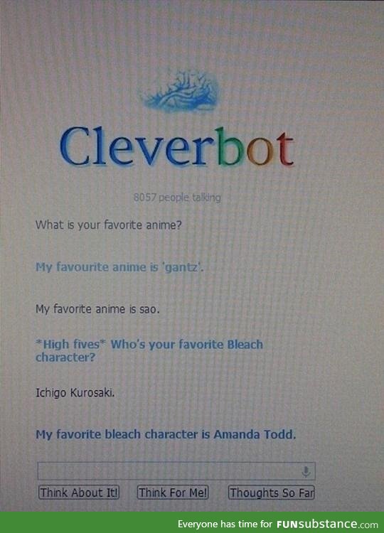 Damn, cleverbot