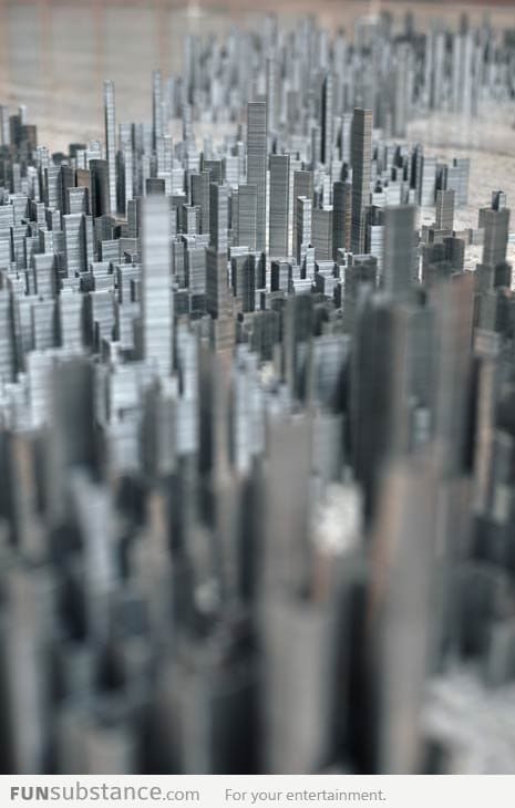 Ephemicropolis: City Made Of Staples